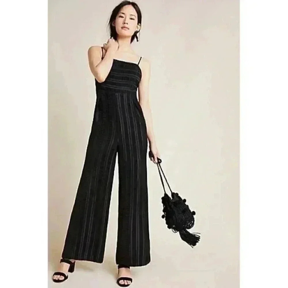 Anthropologie Liz Wide-Leg Jumpsuit